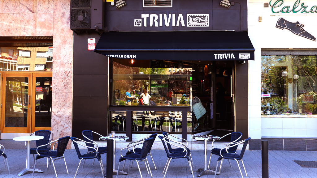 Interior de Café Trivia